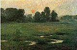 John Ottis Adams Famous Paintings - An August Sunset